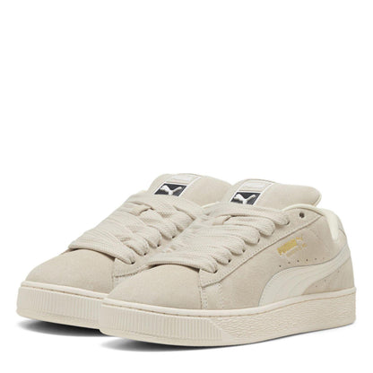 Alpine White - Front - Puma Womens-Ladies XL Leo Leopard Print Suede Trainers