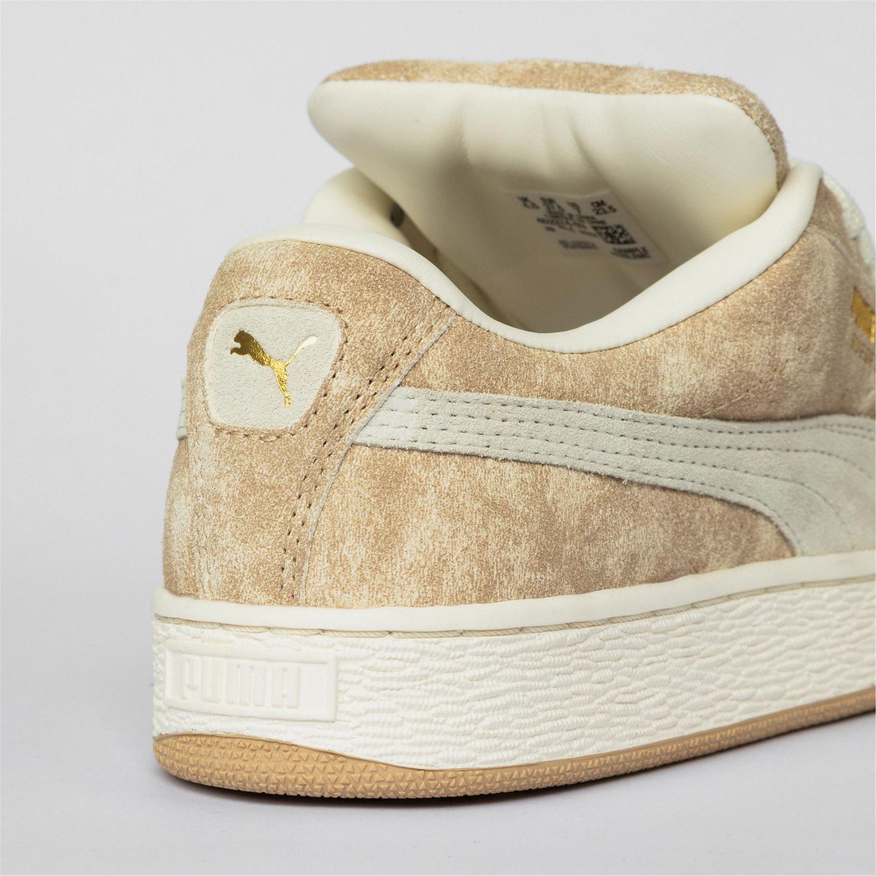 Off White - Pack Shot - Puma Womens-Ladies XL Leo Leopard Print Suede Trainers