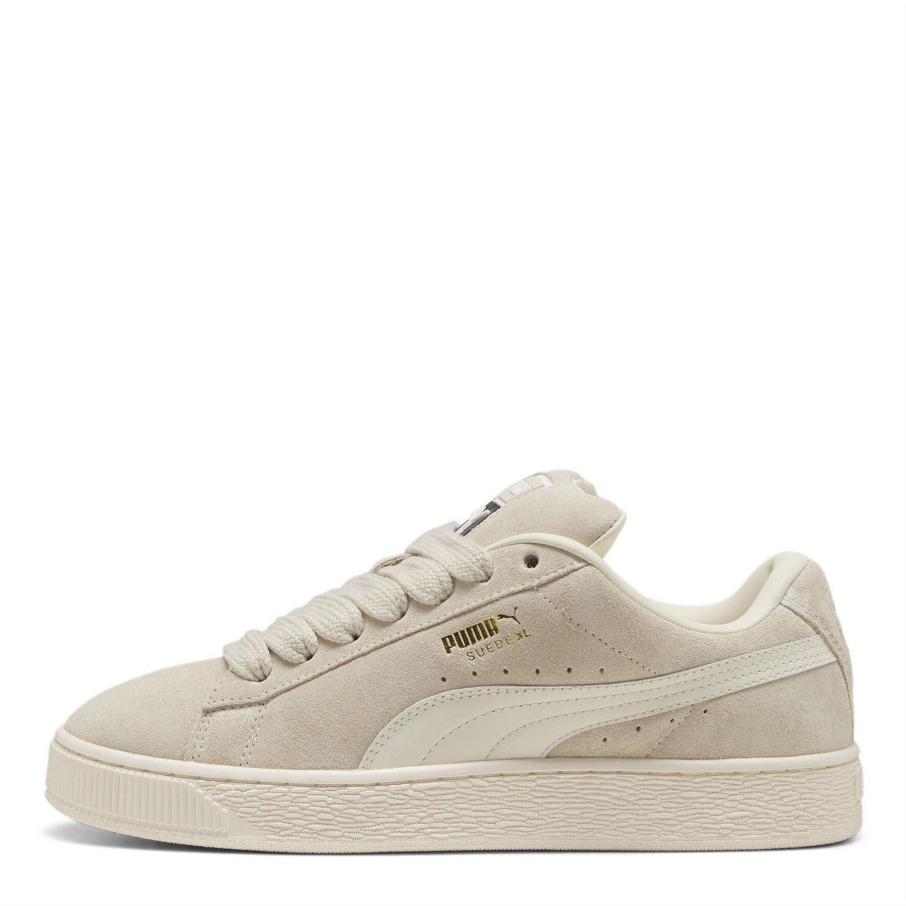 Alpine White - Back - Puma Womens-Ladies XL Leo Leopard Print Suede Trainers
