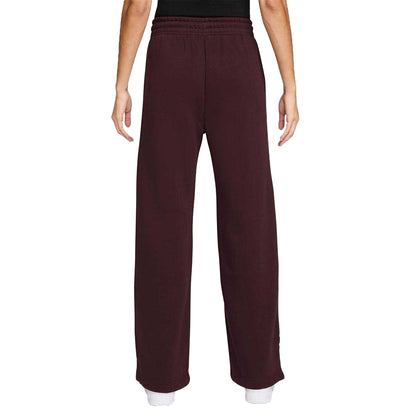 Burgundy - Back - Nike Womens-Ladies High Waist Sweatpants
