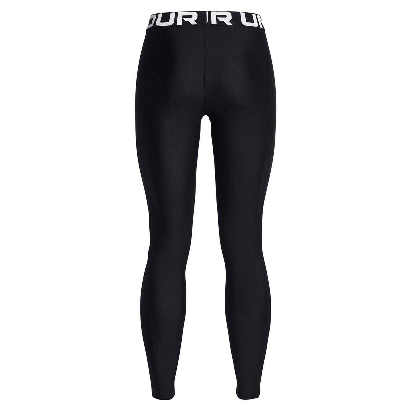 Black - Back - Under Armour Womens-Ladies HeatGear Leggings
