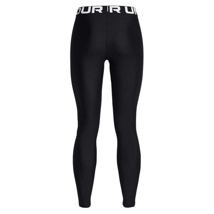 Black - Back - Under Armour Womens-Ladies HeatGear Leggings
