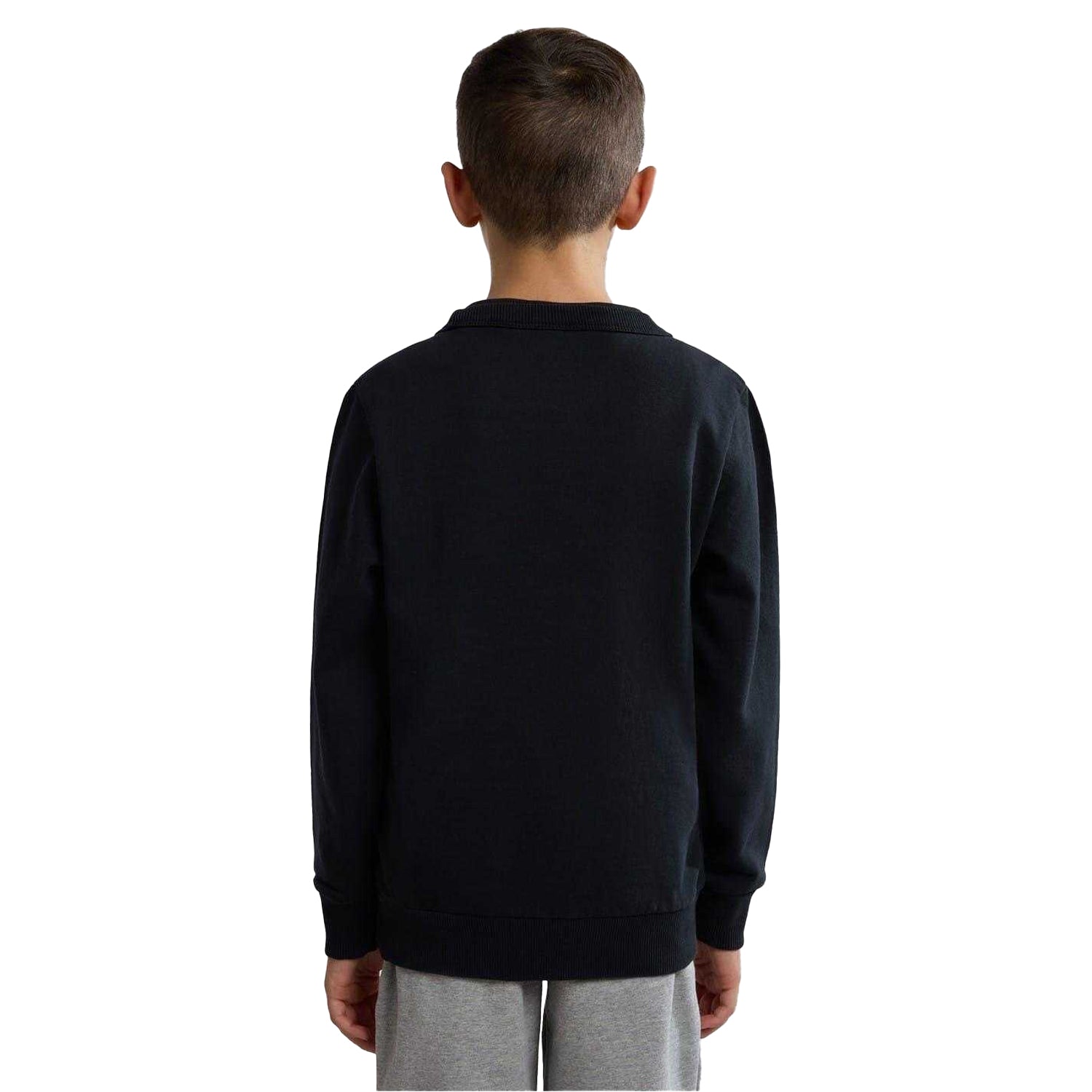 Black - Back - Napapijri Childrens-Kids Kitik Print Logo Sweatshirt