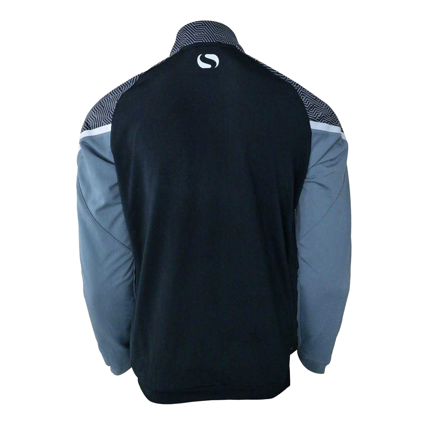 Black - Back - Sondico Mens Full Zip Jacket