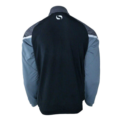 Black - Back - Sondico Mens Full Zip Jacket