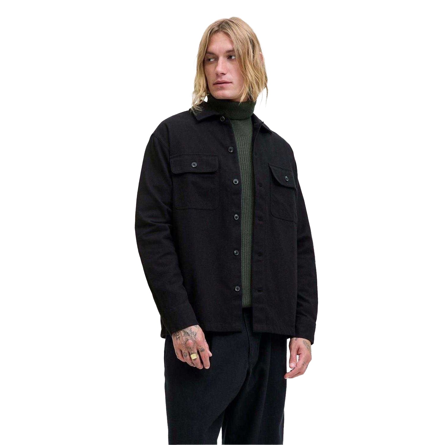Black - Lifestyle - Jack And Jones Mens Overshirt