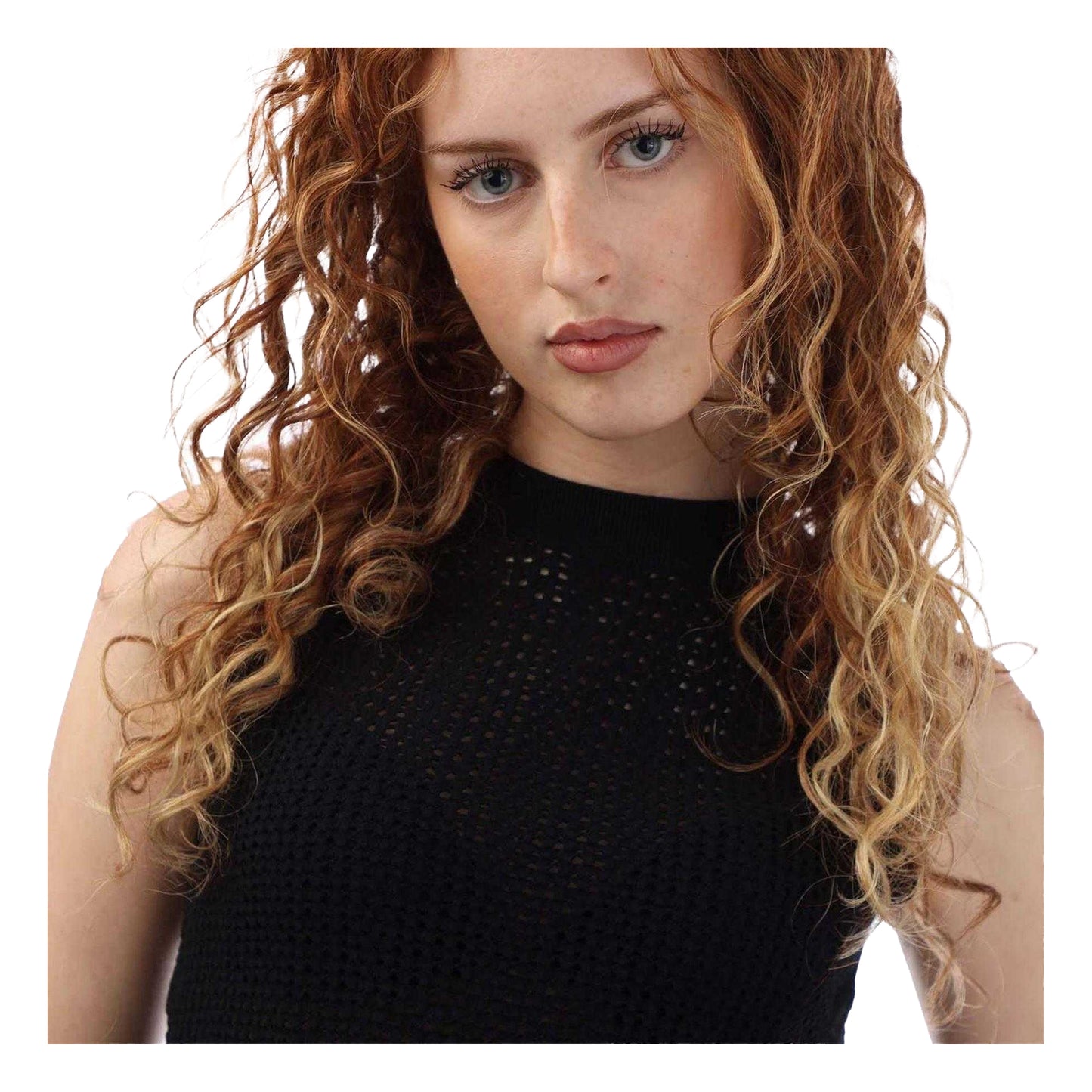 Black - Side - Boss Womens-Ladies Fassie Crochet Top