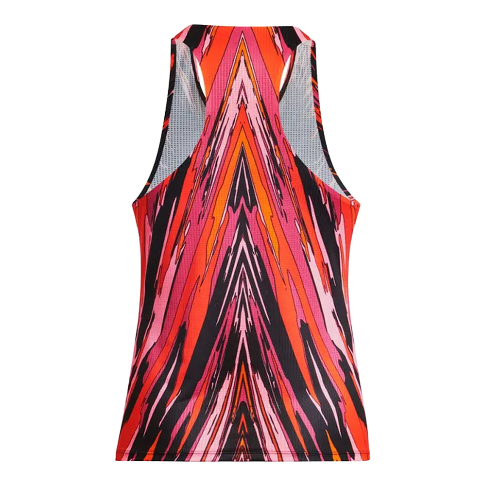 Black - Back - Under Armour Womens-Ladies Pro Runner Tank Top