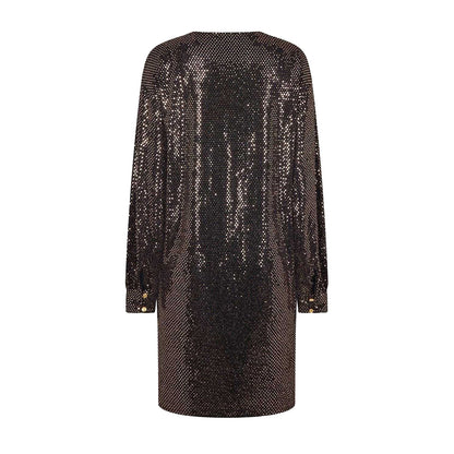 Metallic - Back - Biba Womens-Ladies Sparkle Tunic Dress