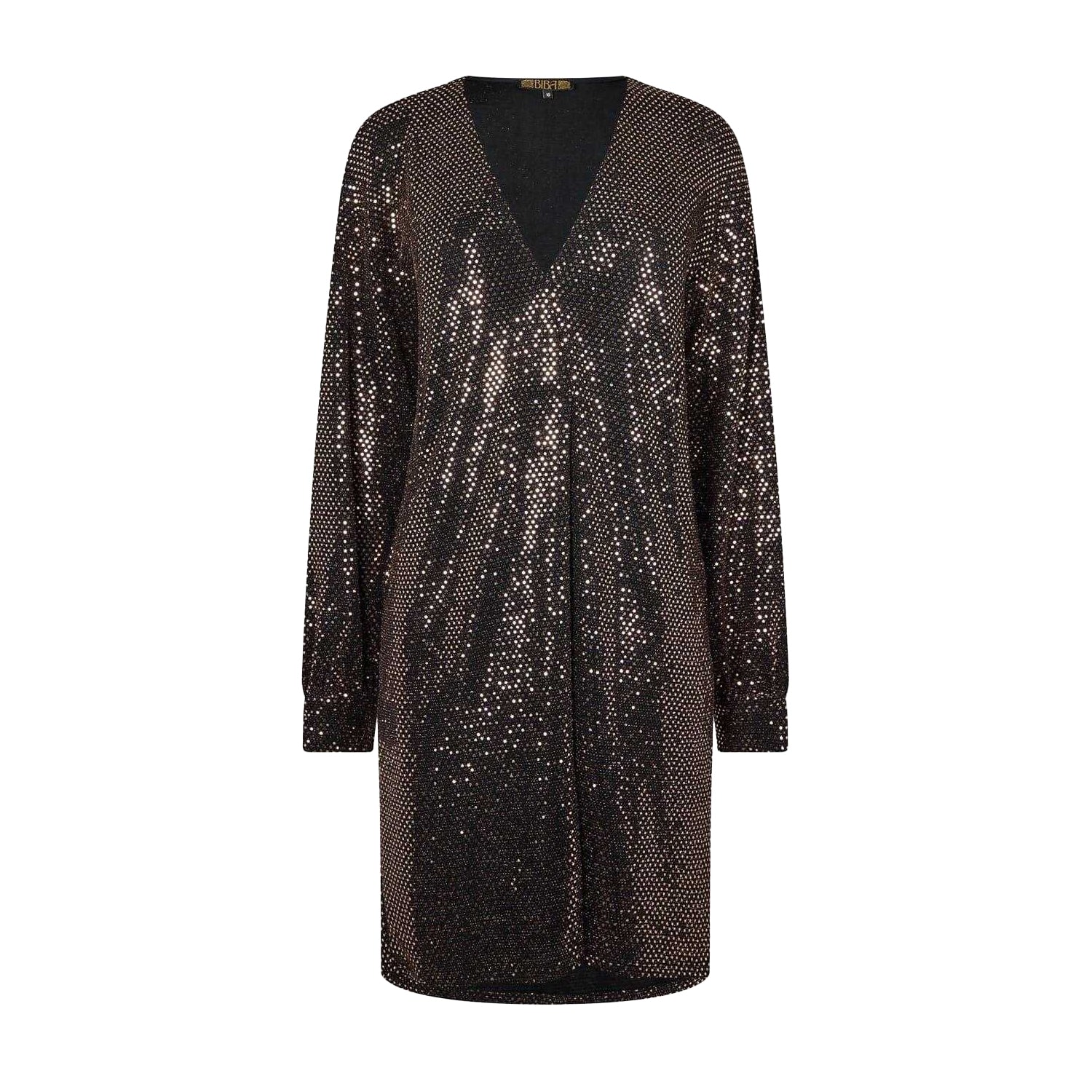 Metallic - Front - Biba Womens-Ladies Sparkle Tunic Dress