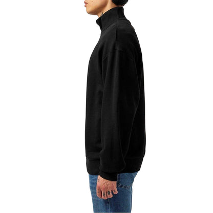 Black - Side - Hugo Mens Fleece Sweatshirt