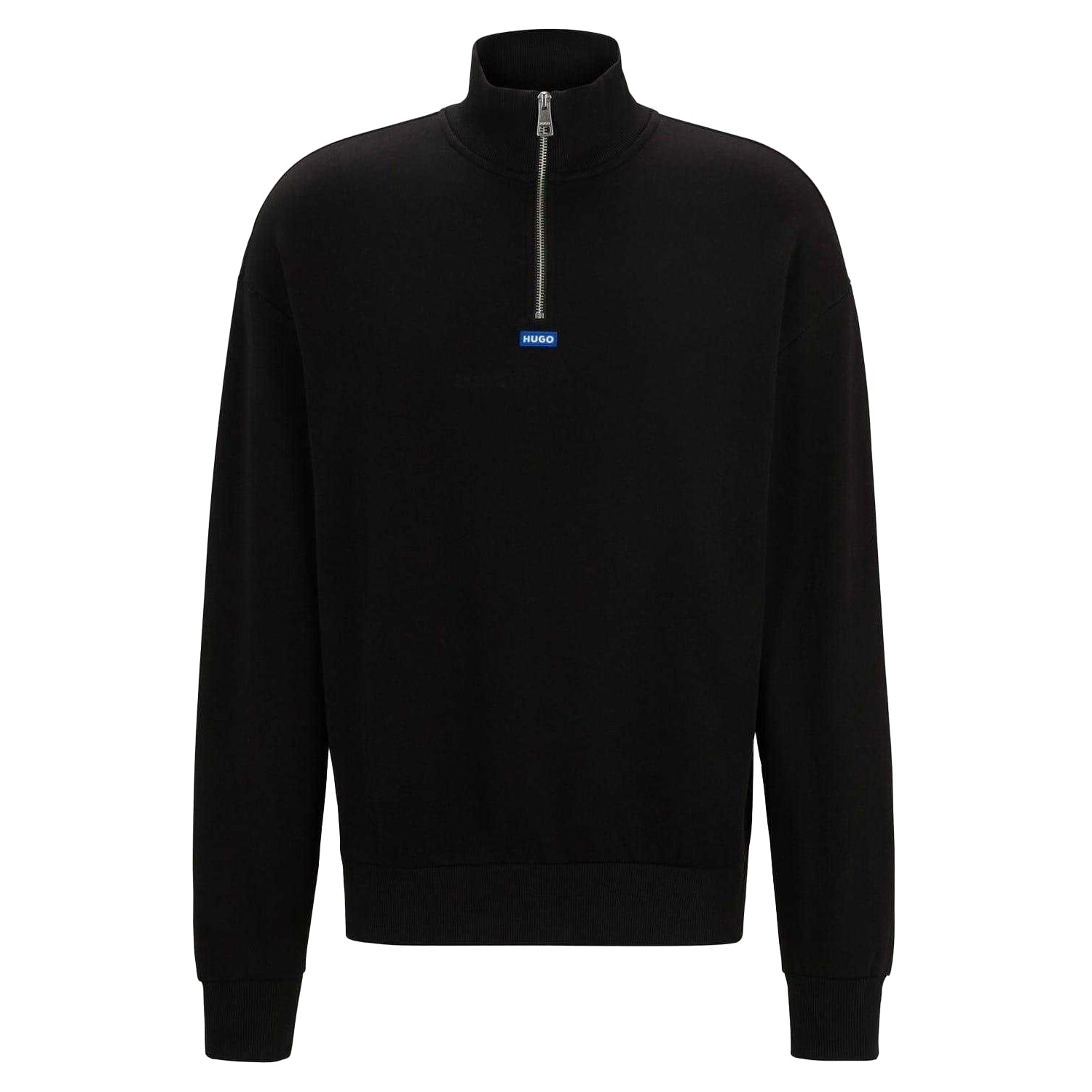 Black - Front - Hugo Mens Fleece Sweatshirt