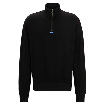 Black - Front - Hugo Mens Fleece Sweatshirt