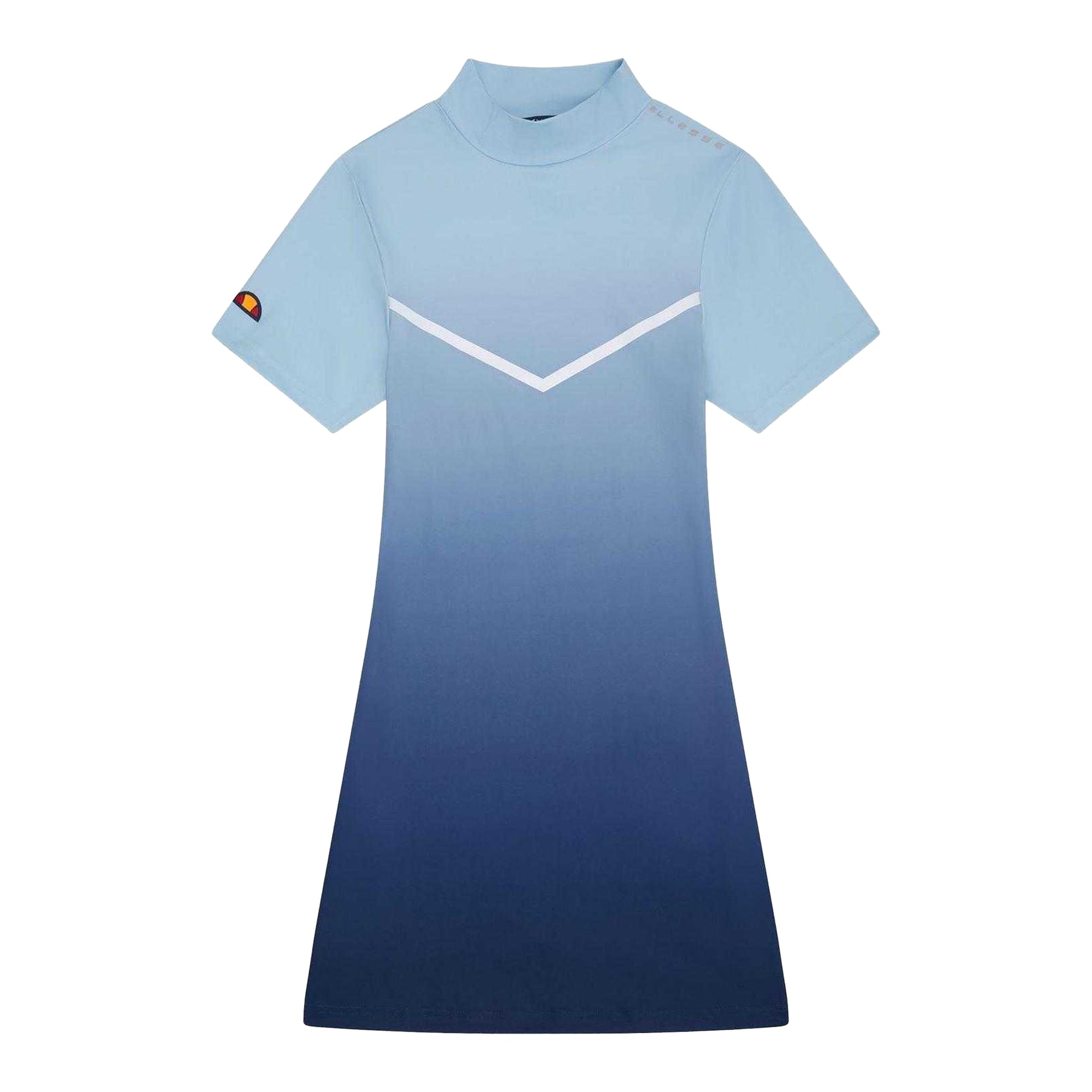 Light Blue - Front - Ellesse Womens-Ladies Rosalo Ombre T-Shirt Dress