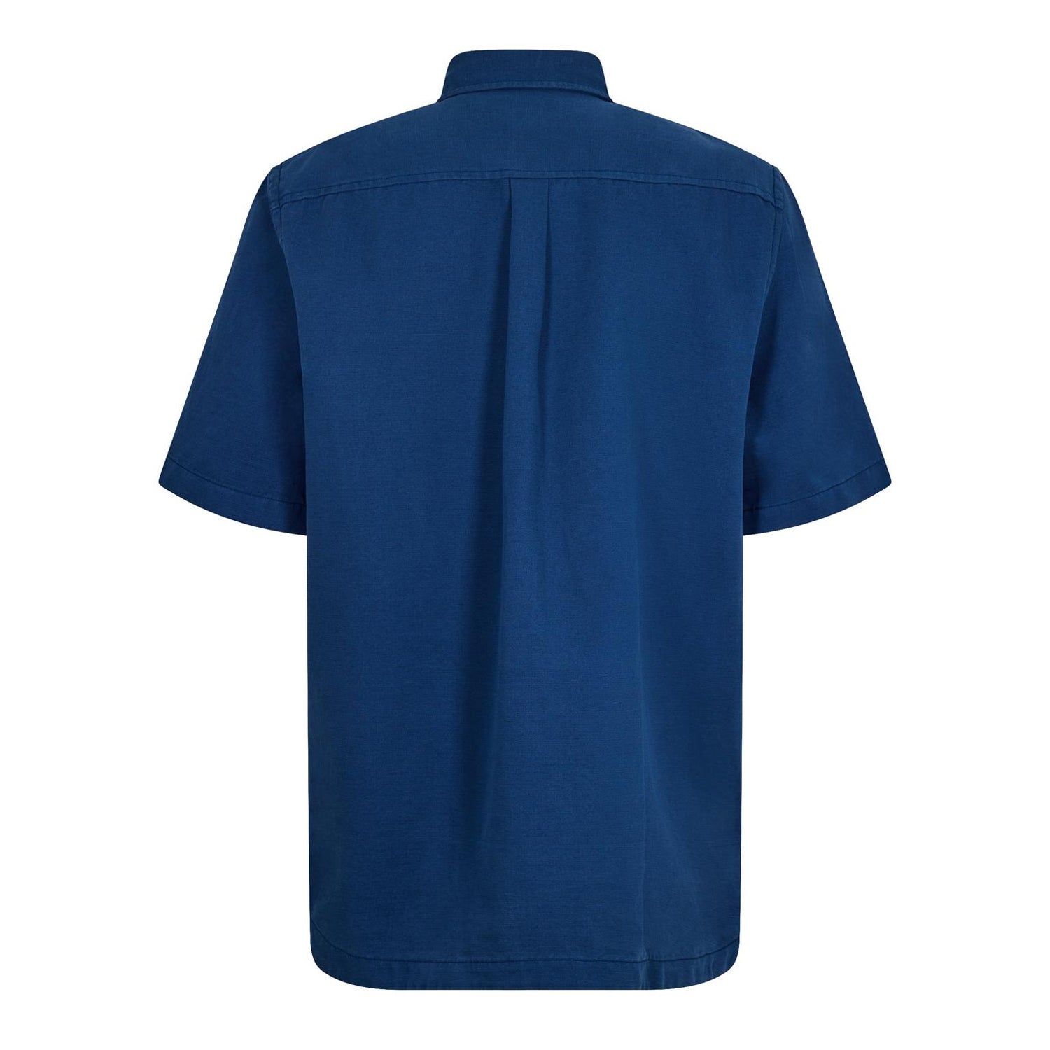 Dark Denim - Back - Timberland Mens Cotton Linen Overshirt