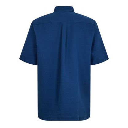Dark Denim - Back - Timberland Mens Cotton Linen Overshirt