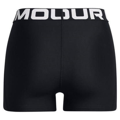 Black - Back - Under Armour Womens-Ladies HeatGear Compression Shorts