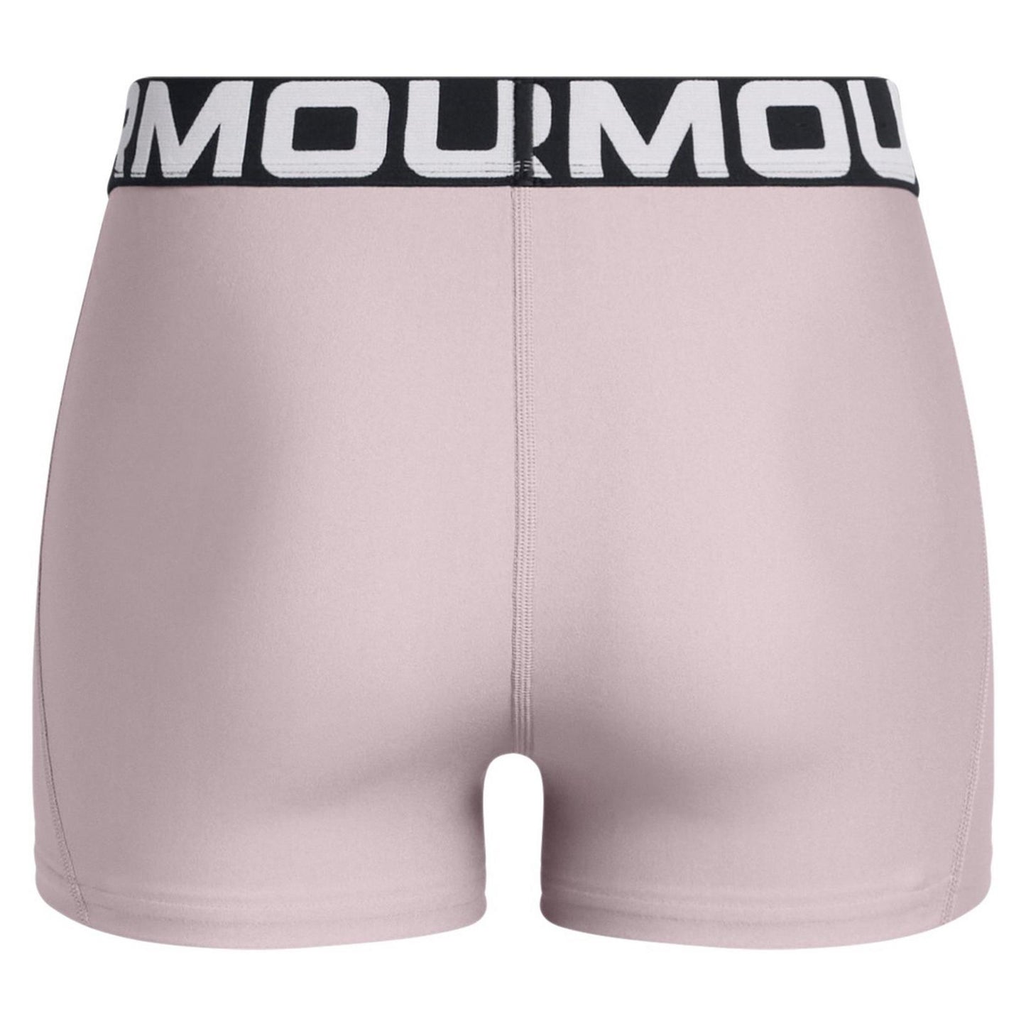 Grey - Back - Under Armour Womens-Ladies HeatGear Compression Shorts