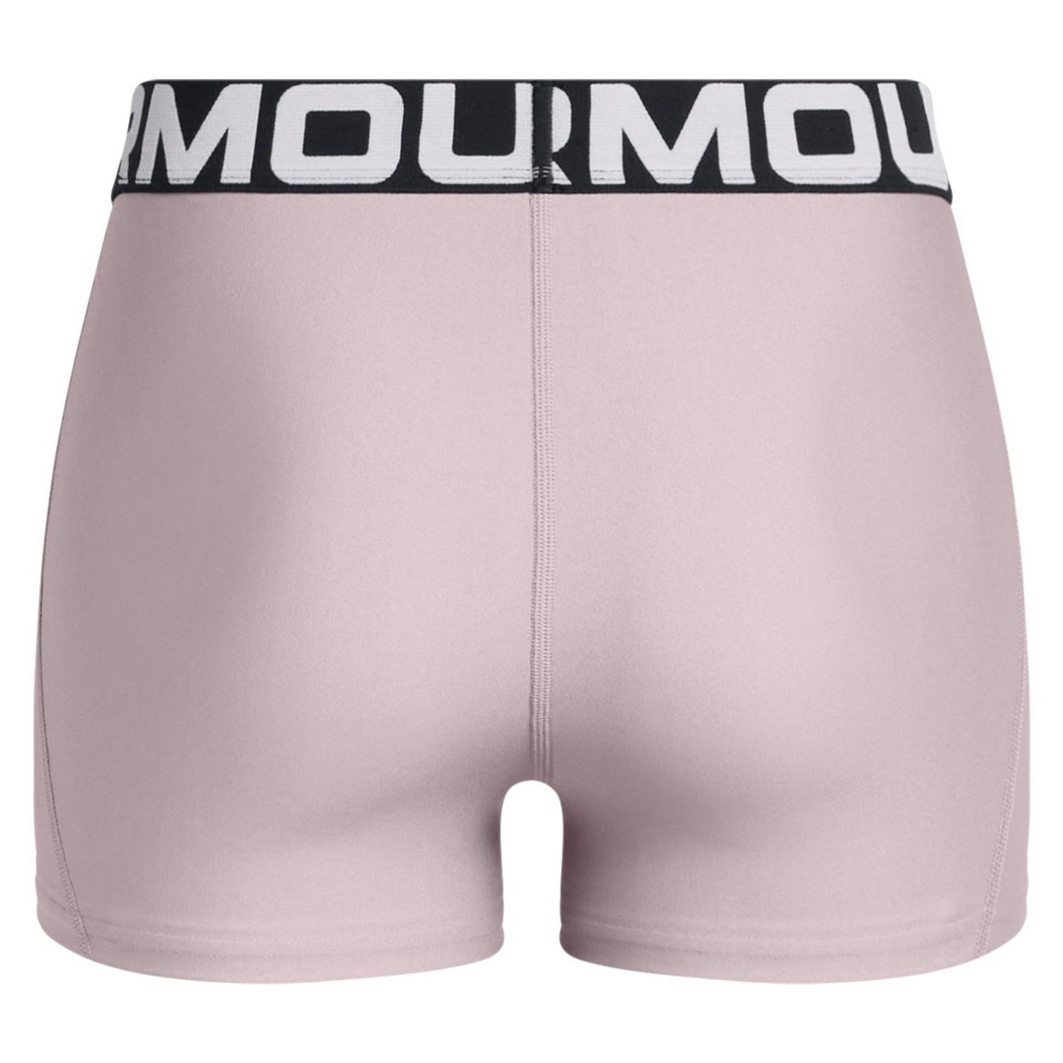 Grey - Back - Under Armour Womens-Ladies HeatGear Compression Shorts