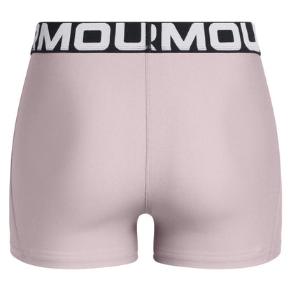 Grey - Back - Under Armour Womens-Ladies HeatGear Compression Shorts