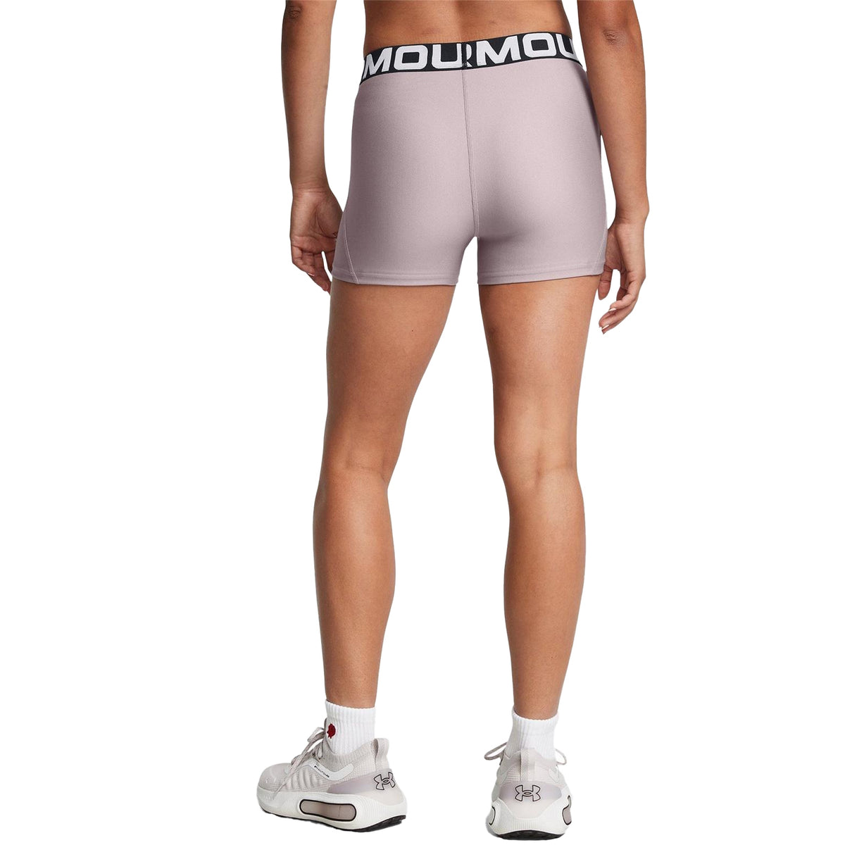 Grey - Lifestyle - Under Armour Womens-Ladies HeatGear Compression Shorts