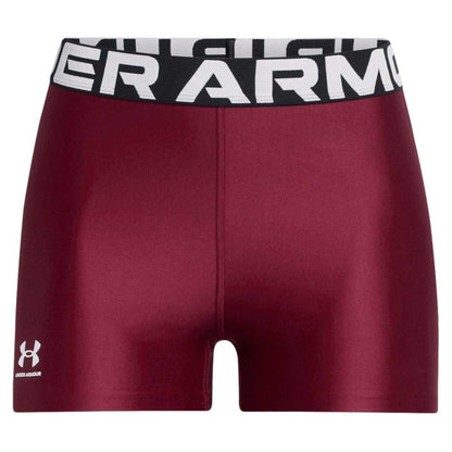 Red - Front - Under Armour Womens-Ladies HeatGear Compression Shorts