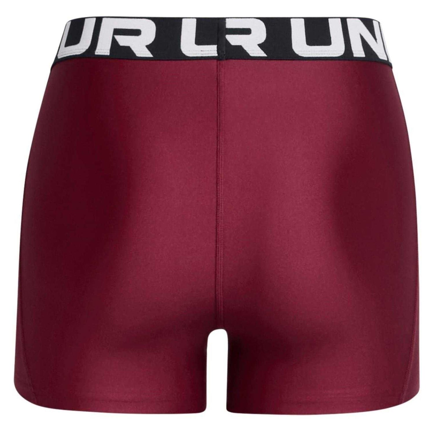 Red - Back - Under Armour Womens-Ladies HeatGear Compression Shorts
