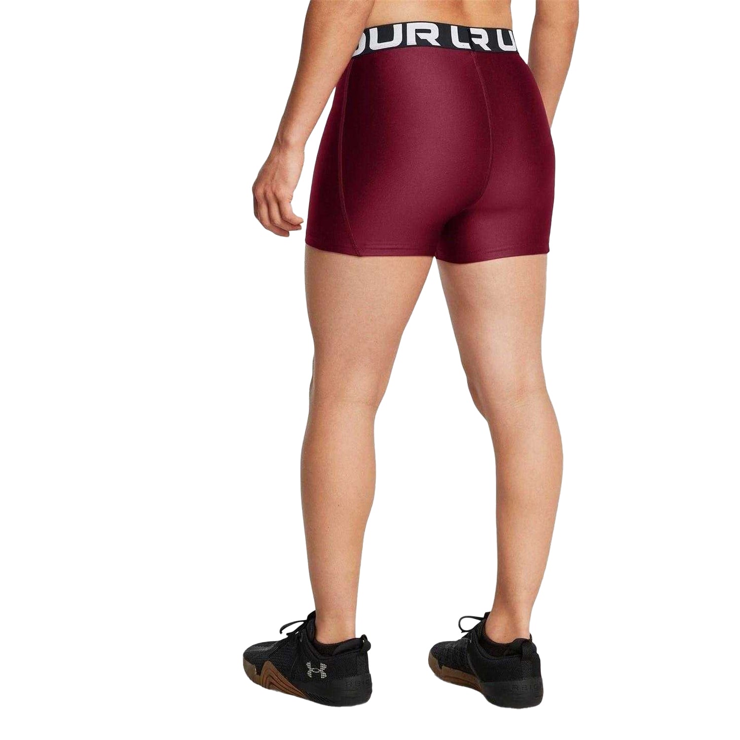 Red - Lifestyle - Under Armour Womens-Ladies HeatGear Compression Shorts