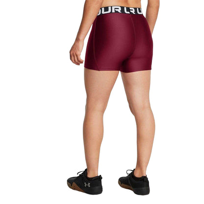 Red - Lifestyle - Under Armour Womens-Ladies HeatGear Compression Shorts