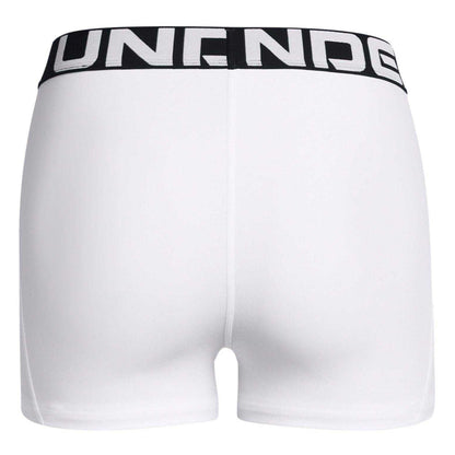 White - Back - Under Armour Womens-Ladies HeatGear Compression Shorts