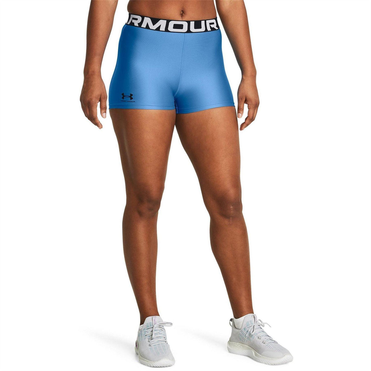 Blue - Lifestyle - Under Armour Womens-Ladies HeatGear Compression Shorts