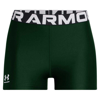 Forest Green - Front - Under Armour Womens-Ladies HeatGear Compression Shorts