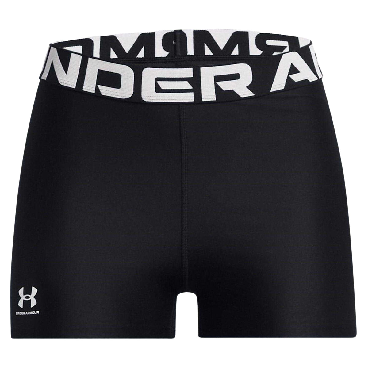 Black - Front - Under Armour Womens-Ladies HeatGear Compression Shorts