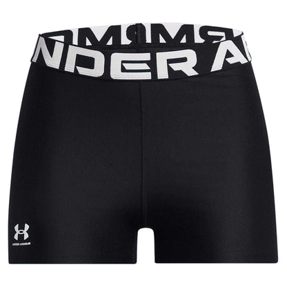 Black - Front - Under Armour Womens-Ladies HeatGear Compression Shorts