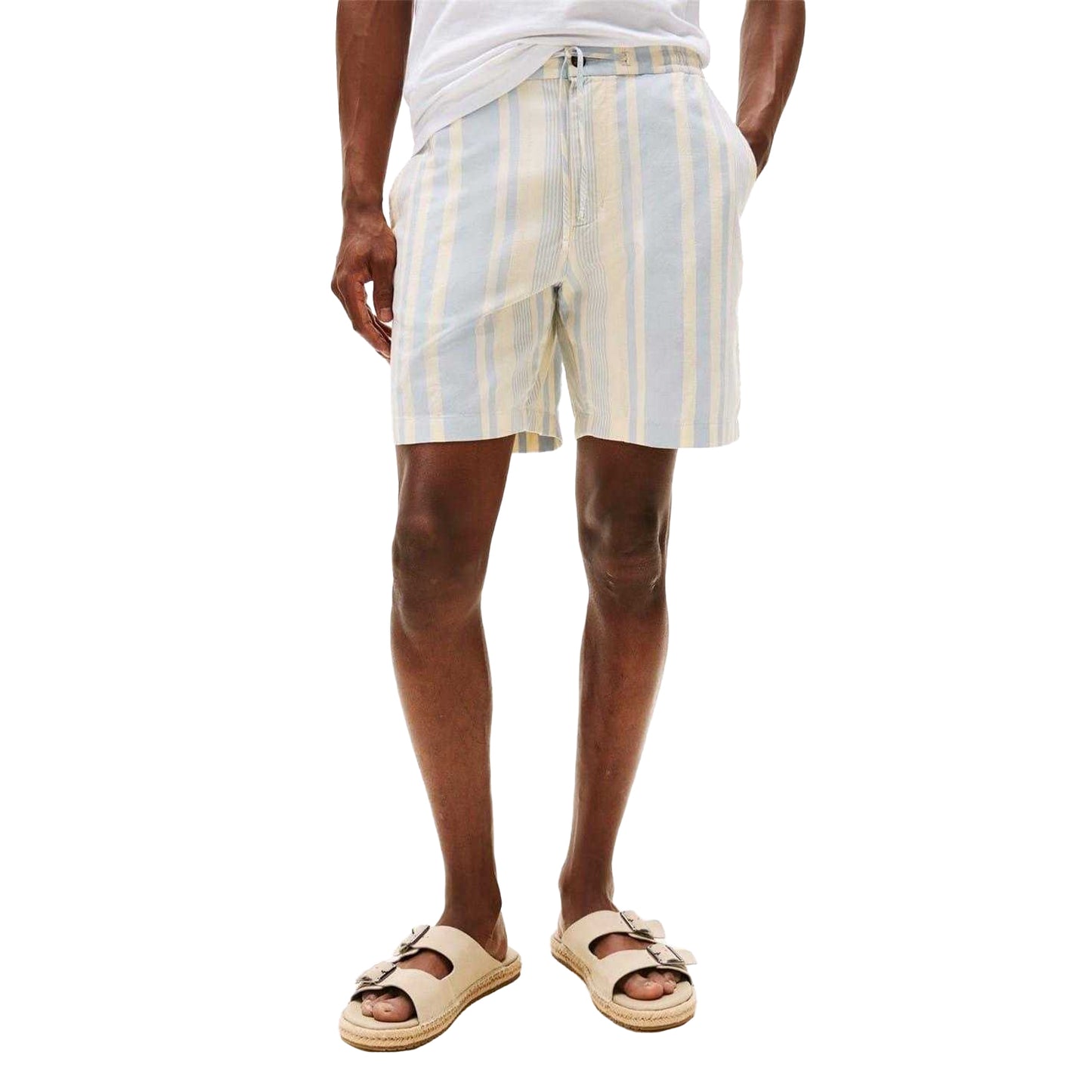 Breezy Blue - Lifestyle - Tommy Hilfiger Mens Striped Shorts