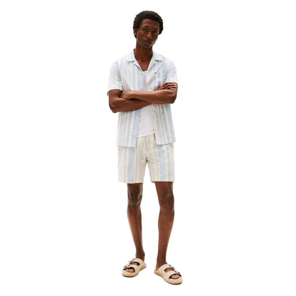 Breezy Blue - Pack Shot - Tommy Hilfiger Mens Striped Shorts