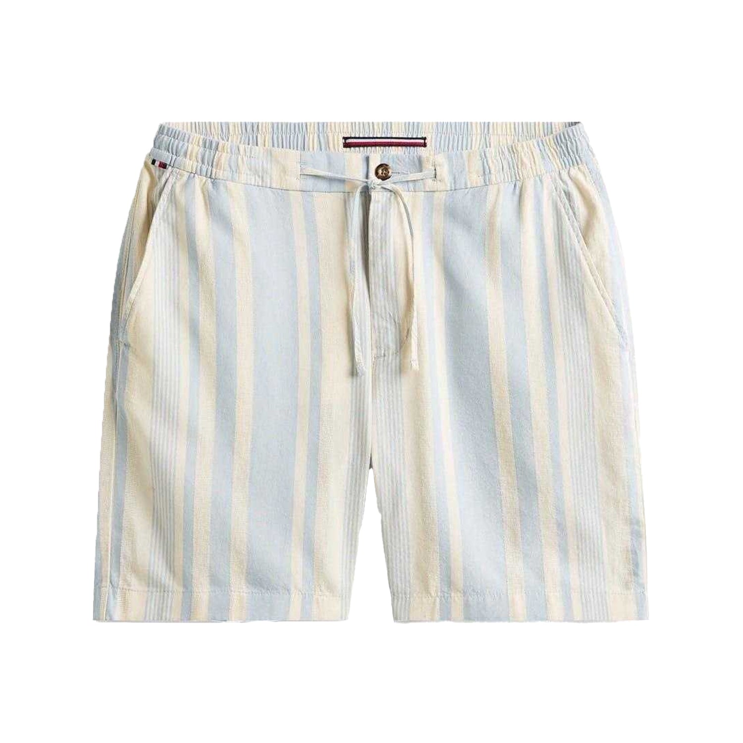 Breezy Blue - Front - Tommy Hilfiger Mens Striped Shorts