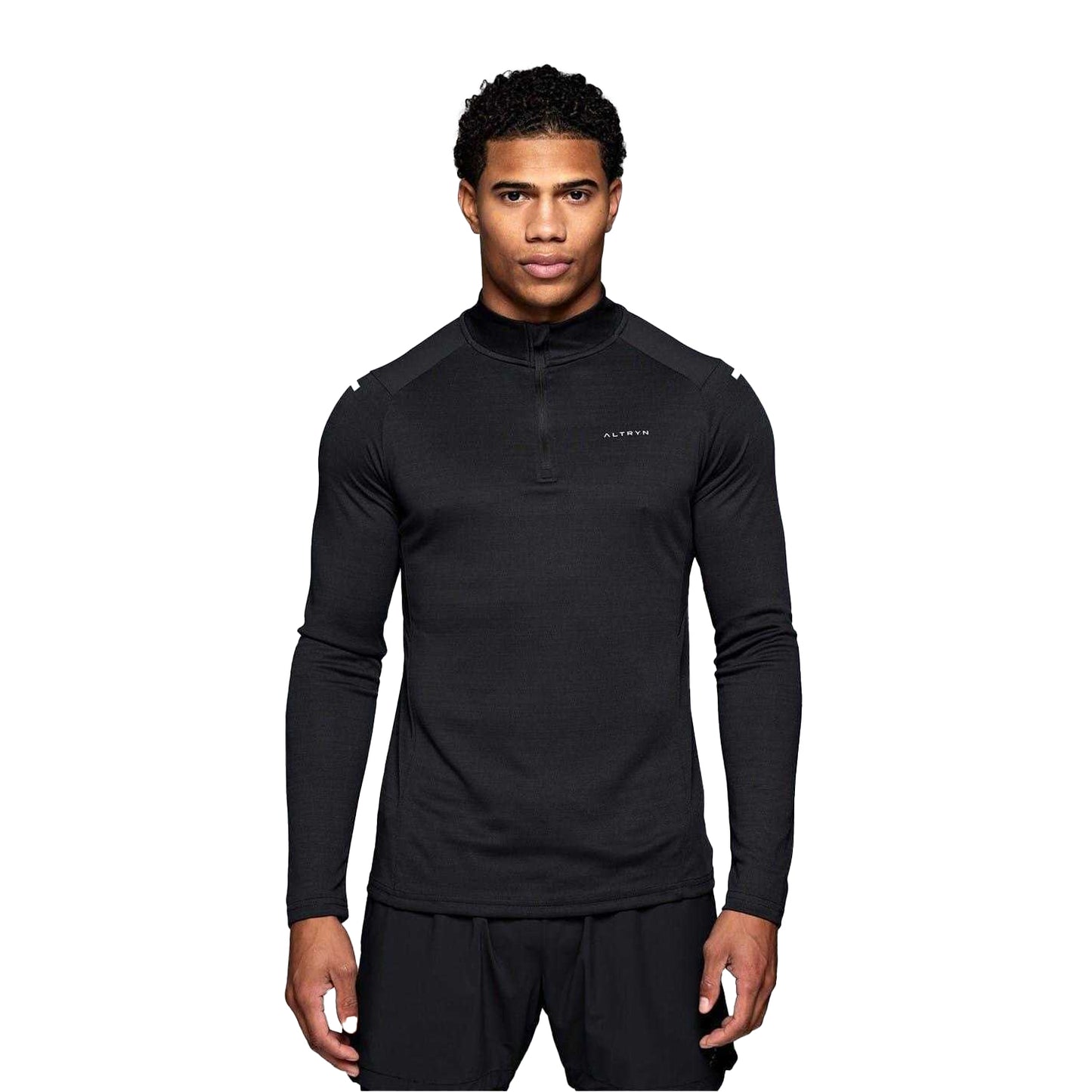 Black - Front - ALTRYN Mens Pike Technical Top