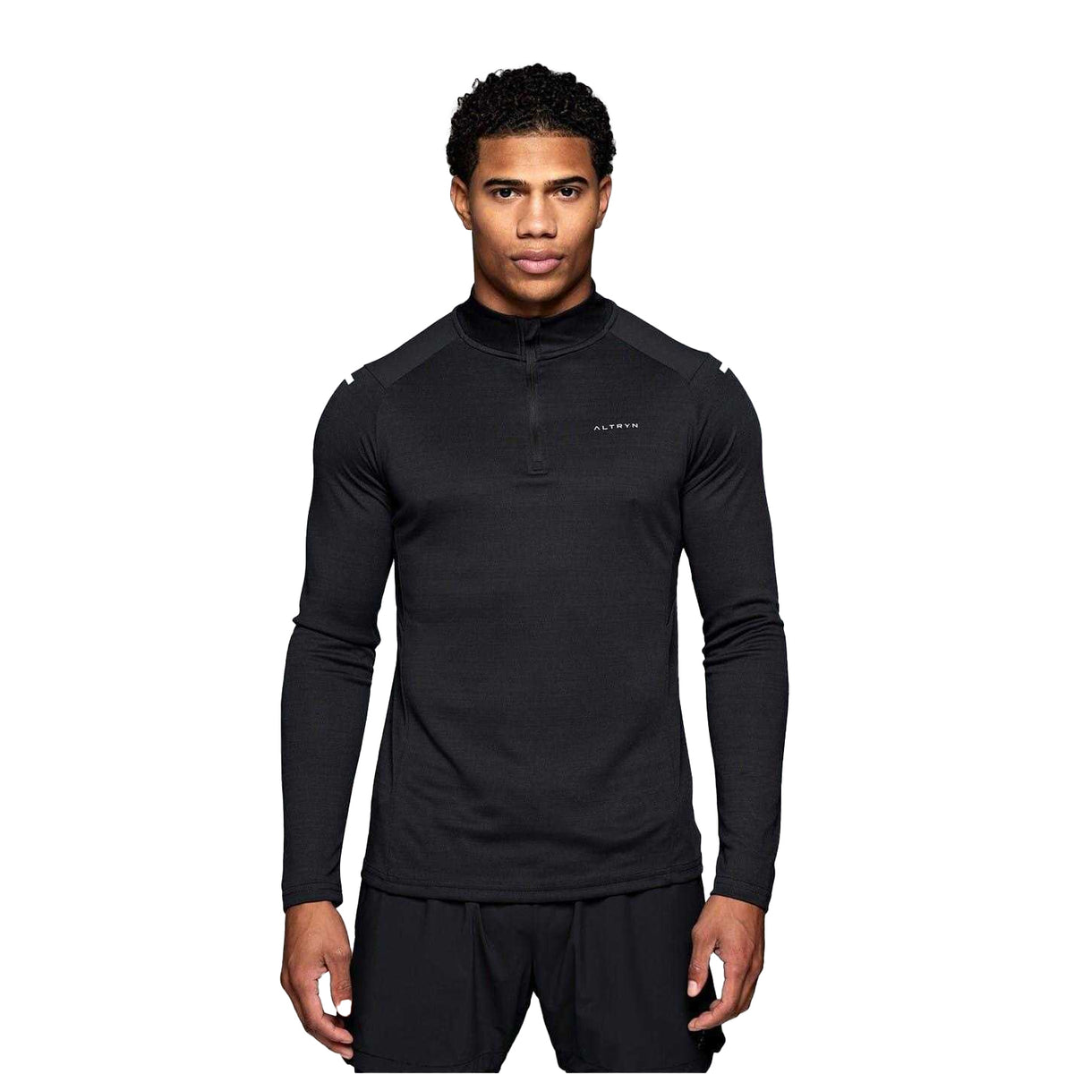 Black - Front - ALTRYN Mens Pike Technical Top
