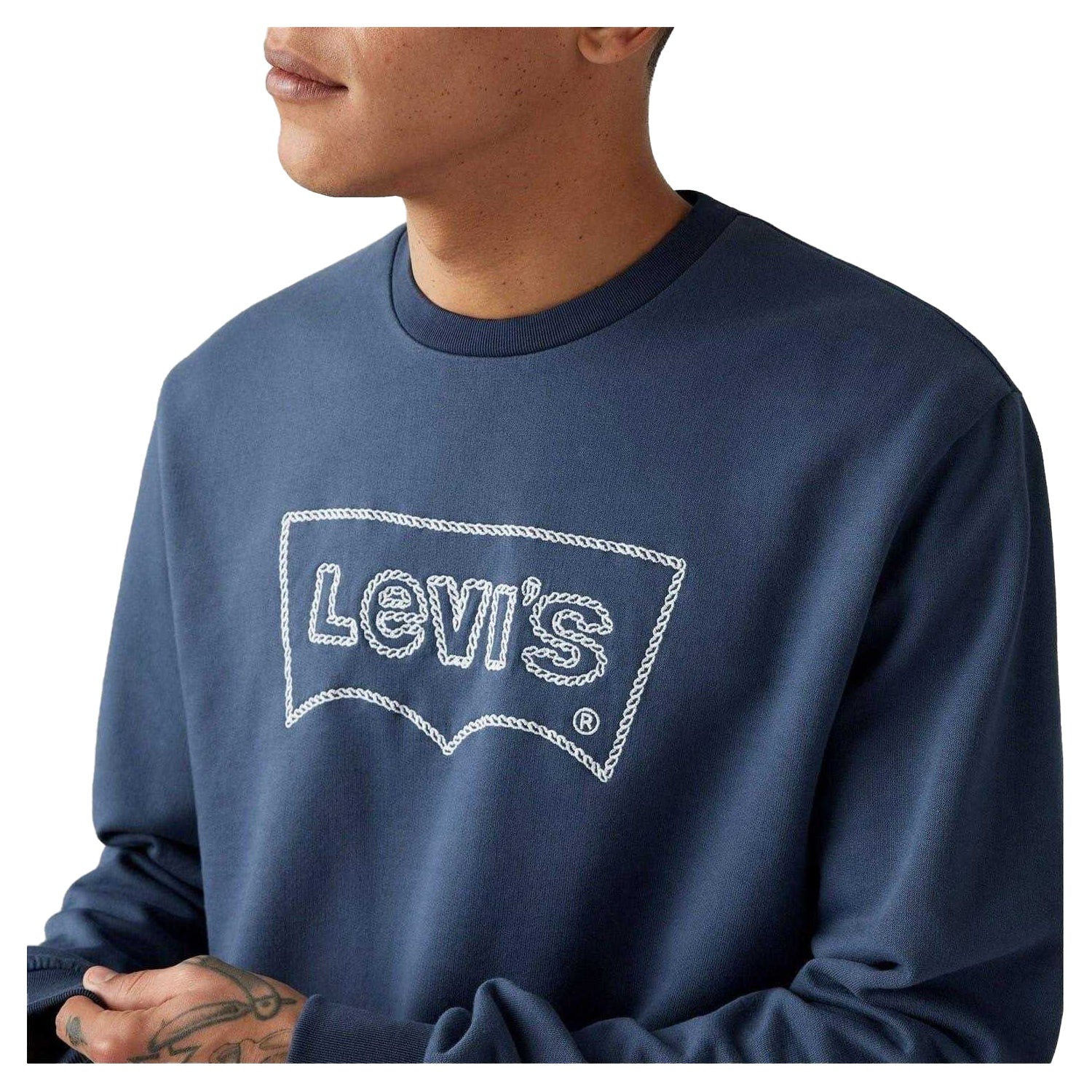 Sargasso Sea - Side - Levis Mens Crew Neck Sweatshirt