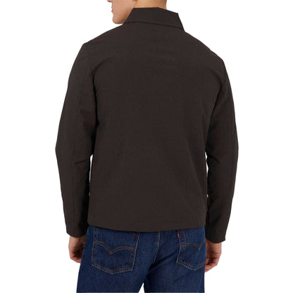 Brown - Back - Brave Soul Mens Overshirt