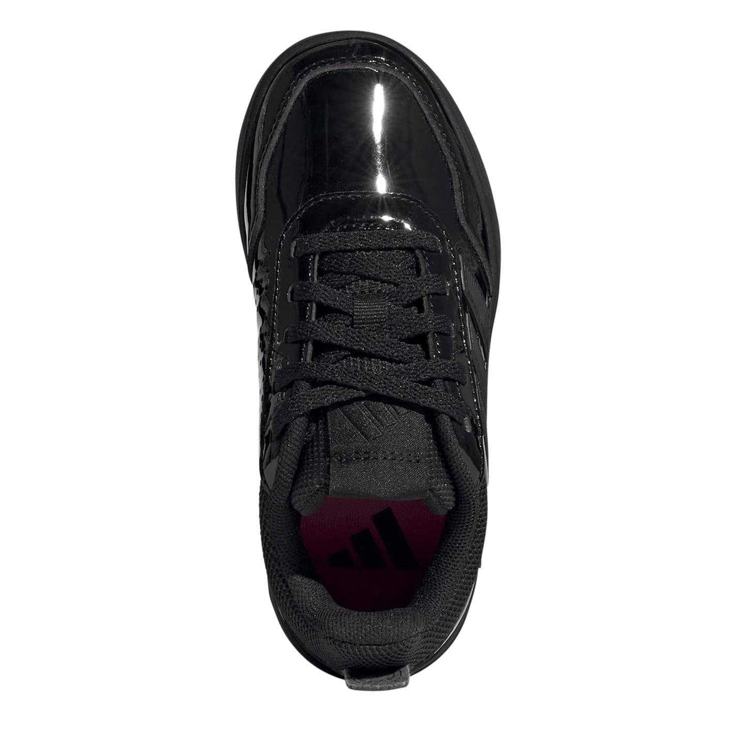 Black Patent - Lifestyle - Adidas Childrens-Kids Tensaur Trainers