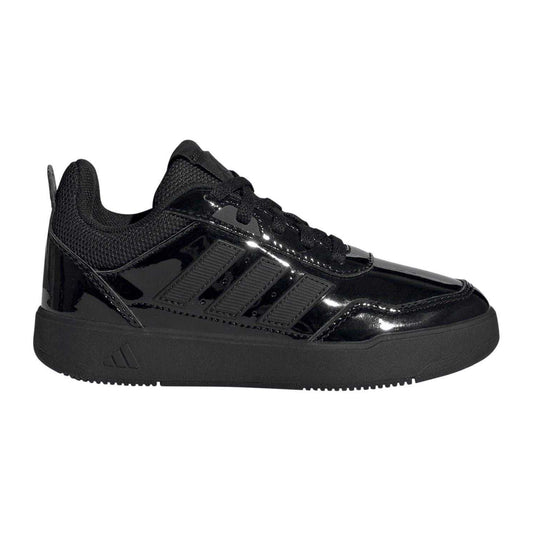 Black Patent - Front - Adidas Childrens-Kids Tensaur Trainers