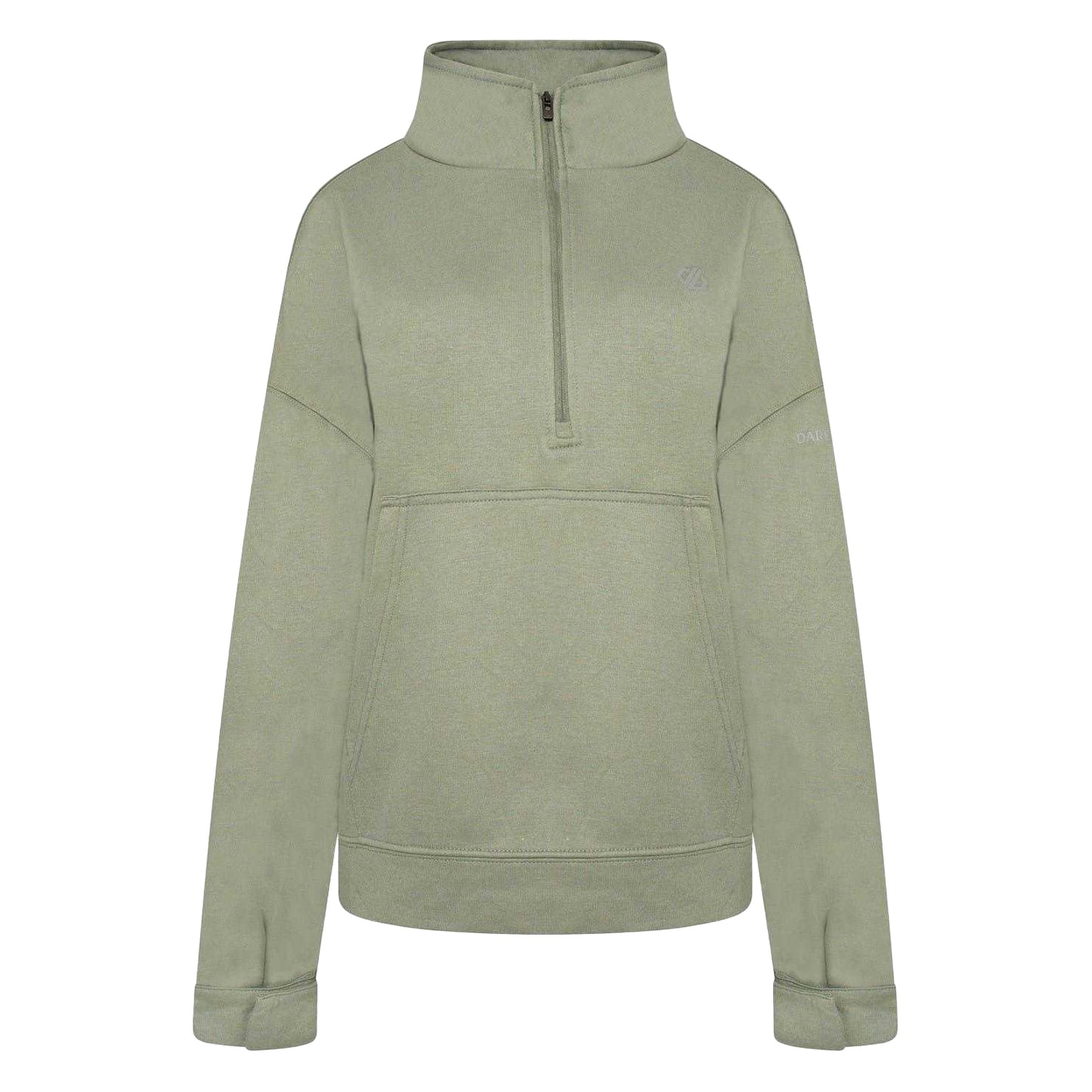 Duck Green - Front - Dare 2B Womens-Ladies Zip Neck Sweatshirt