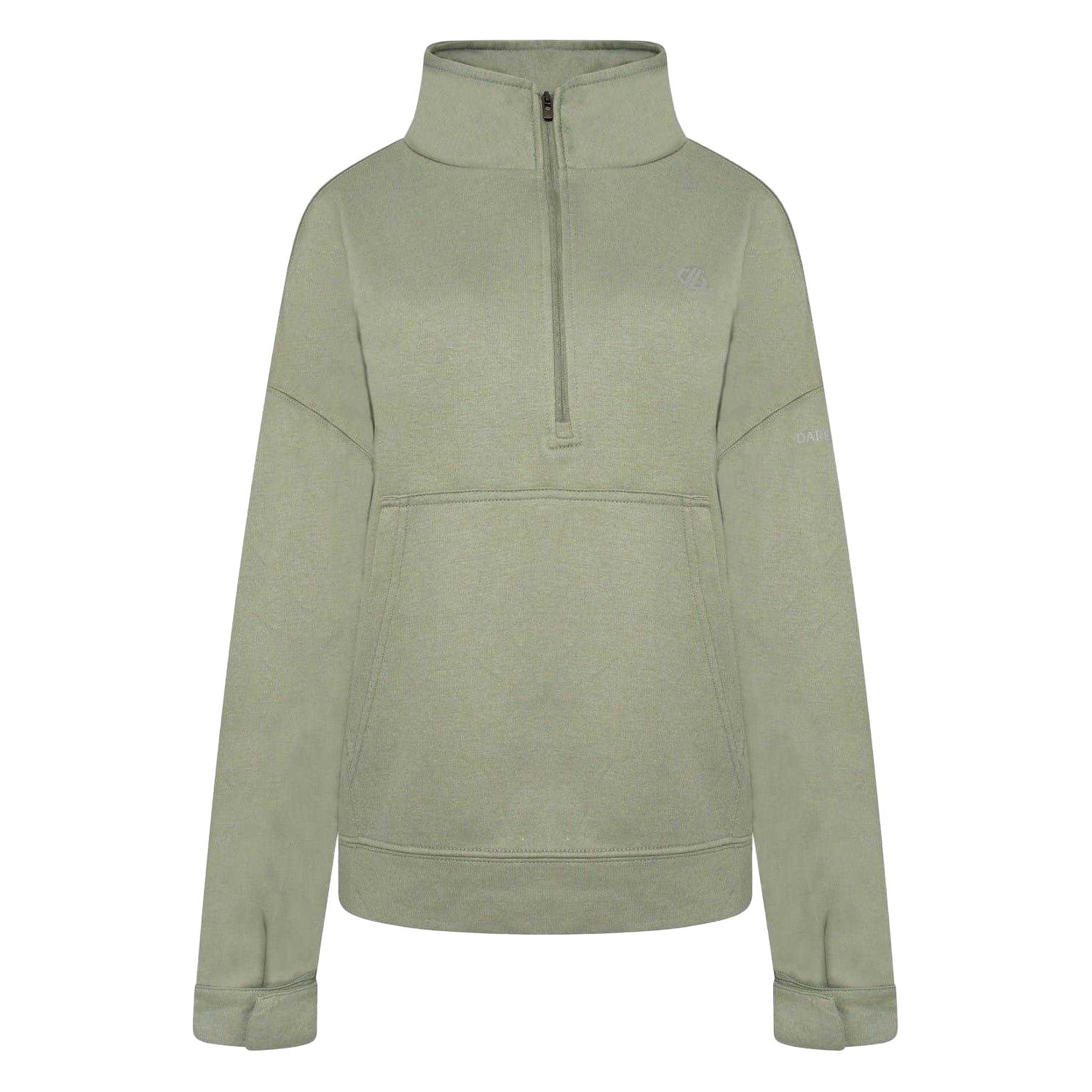 Duck Green - Front - Dare 2B Womens-Ladies Zip Neck Sweatshirt