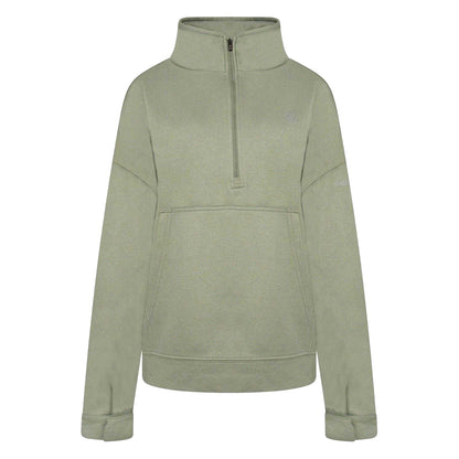 Duck Green - Front - Dare 2B Womens-Ladies Zip Neck Sweatshirt