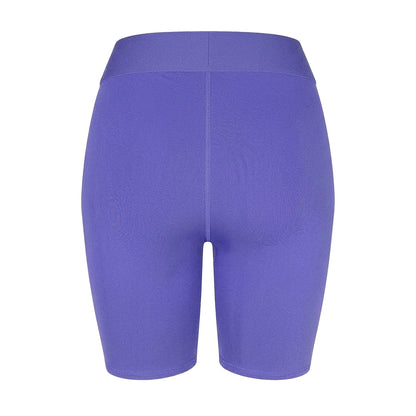 Purple - Back - Adidas Womens-Ladies Compression Shorts