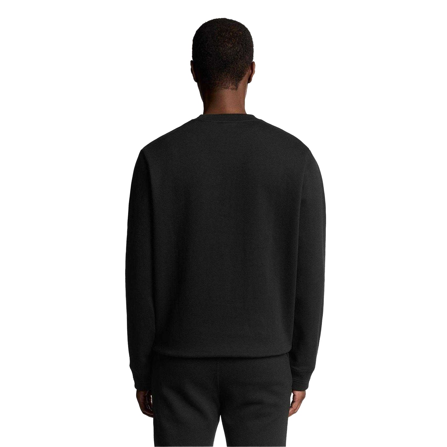 Lacquer - Back - Lyle & Scott Mens Embroidered Logo Cotton Sweatshirt