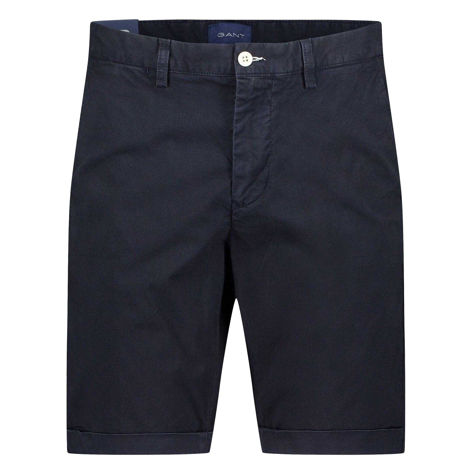 Blue - Front - Gant Mens Sunfaded Cotton Chino Shorts