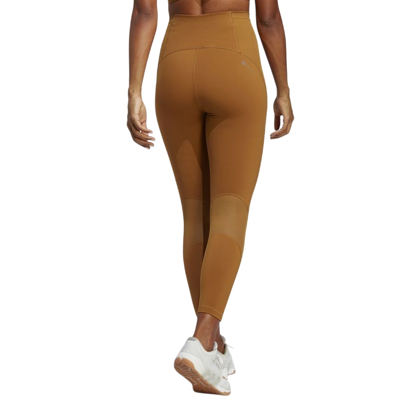 Brown - Back - Adidas Womens-Ladies HIIT Tailored Leggings
